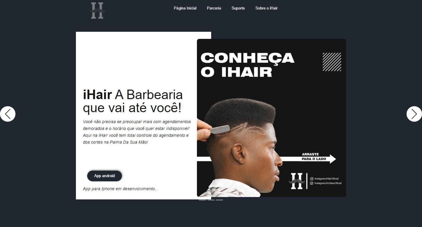 Site de barbearia
