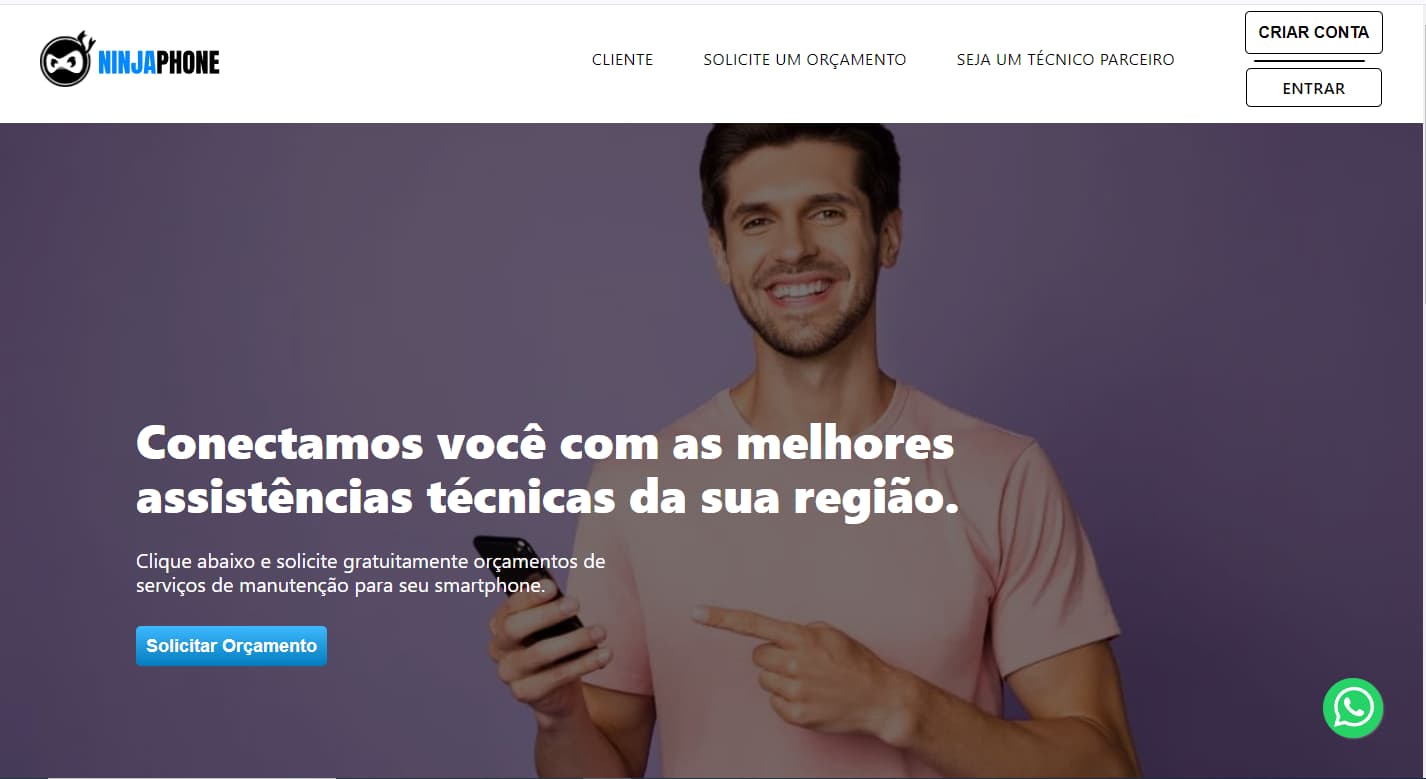 Plataforma de conserto de celular