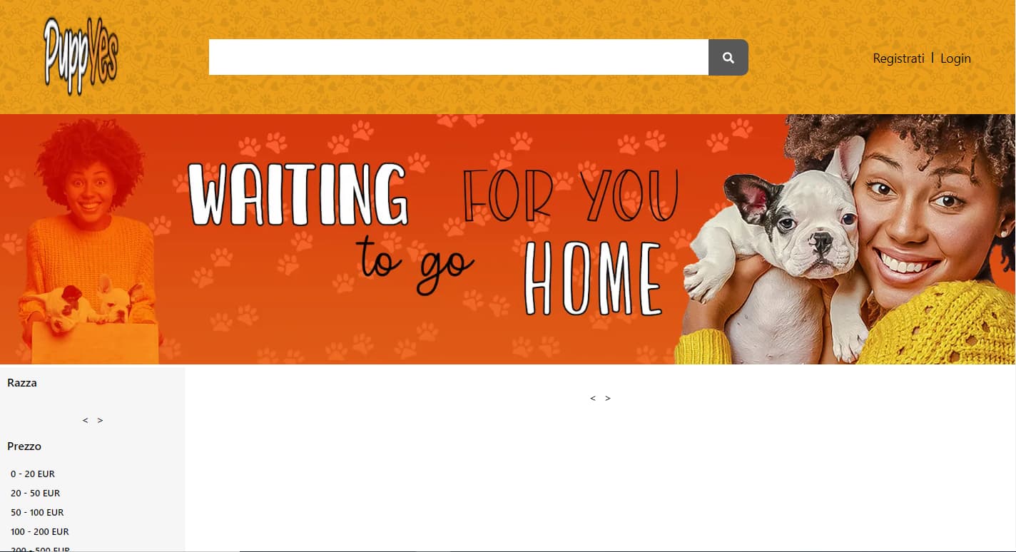 E-Commerce de pets italiano